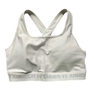 Women’s Under Armour White Compression Sports Bra Size XL